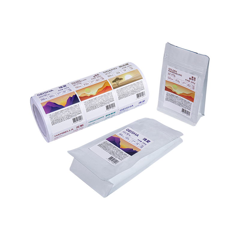 Pungă de ambalare pentru cafea de 250 g, 500 g, 1 kg cu etichetă autocolantă Pungă de ambalare pentru cafea de 250 g, 500 g, 1 kg cu etichetă autocolantă