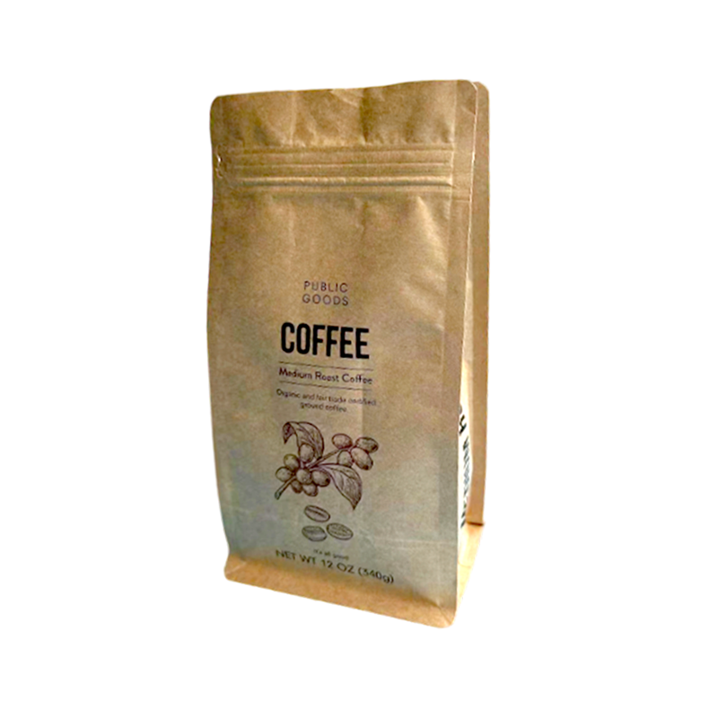 Pungă de hârtie Kraft degradabilă, durabilă, respirabilă, rezistentă la rupere