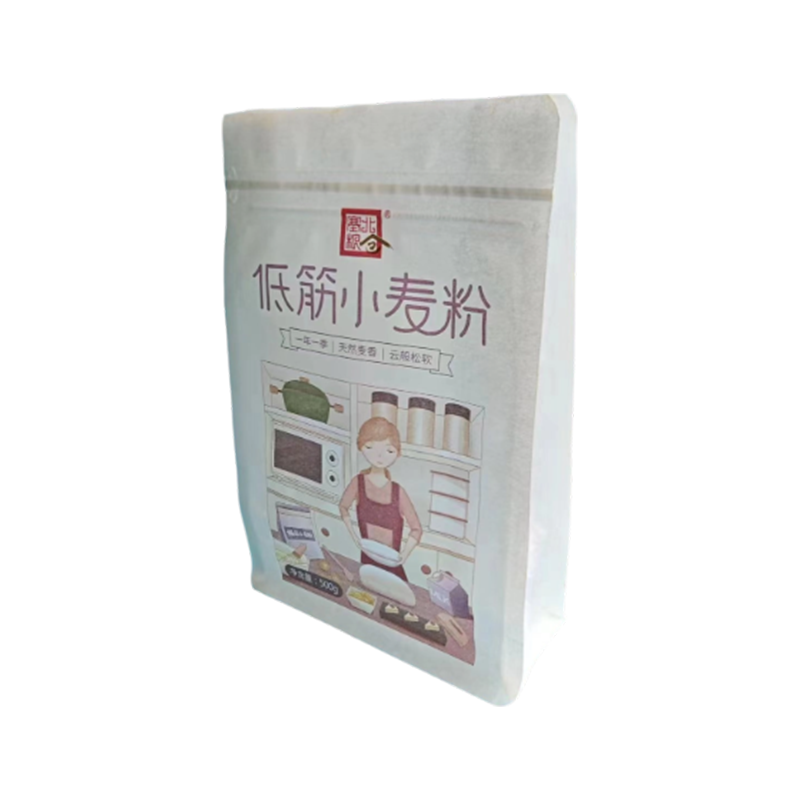 Pungă de hârtie Kraft degradabilă, durabilă, respirabilă, rezistentă la rupere